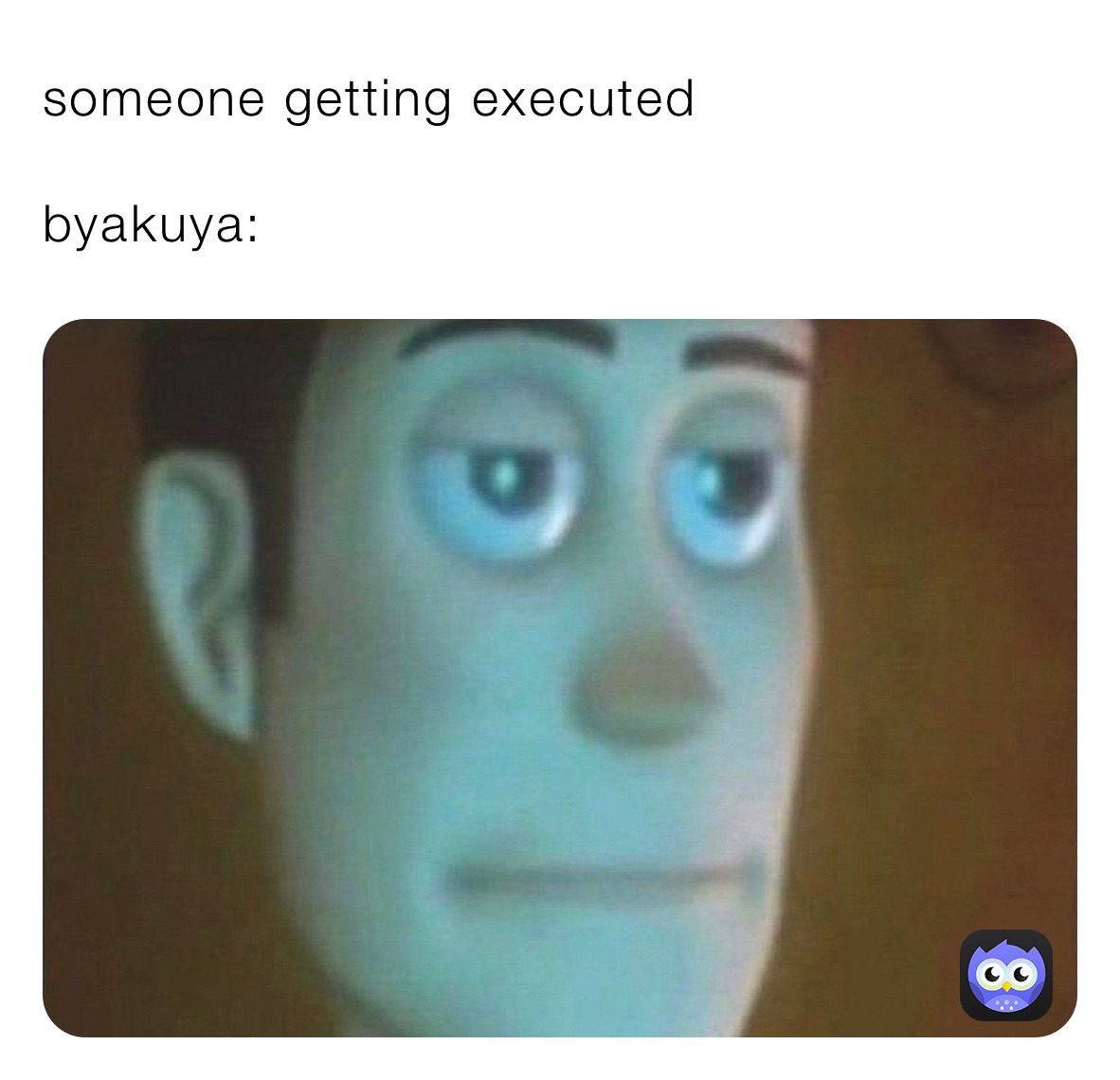 someone getting executed 

byakuya: