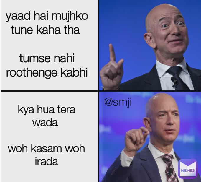 yaad hai mujhko tune kaha tha 

tumse nahi roothenge kabhi kya hua tera wada 

woh kasam woh irada @smji