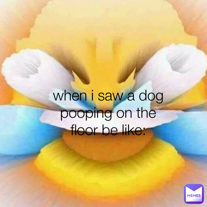 when i saw a dog pooping on the floor be like:
