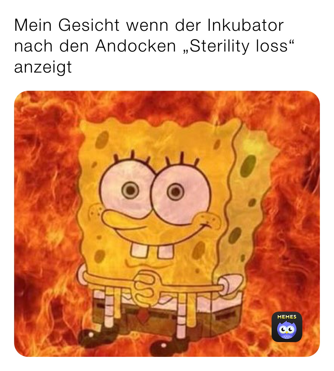 Mein Gesicht wenn der Inkubator nach den Andocken „Sterility loss“ anzeigt 