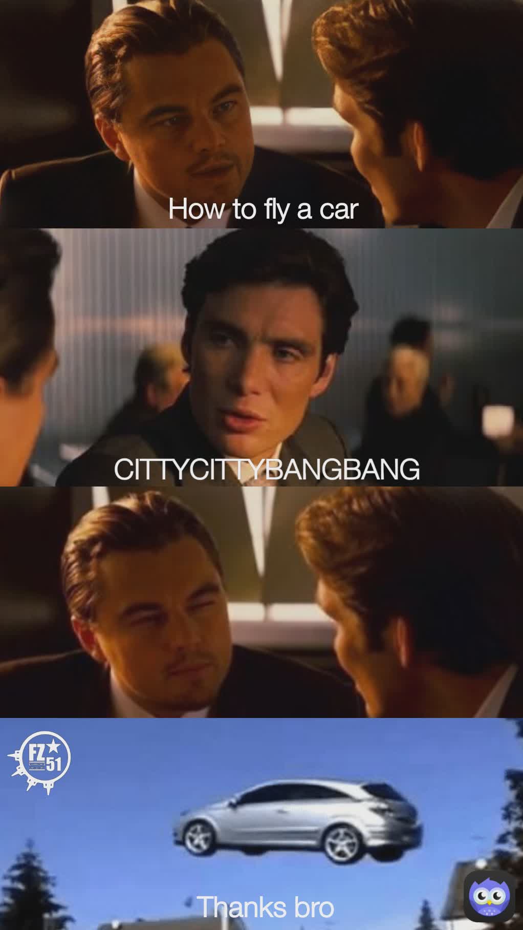 How to fly a car  Thanks bro  CITTYCITTYBANGBANG