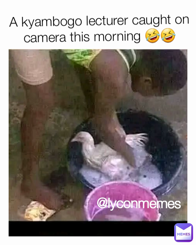 @lyconmemes  A kyambogo lecturer caught on camera this morning 🤣🤣