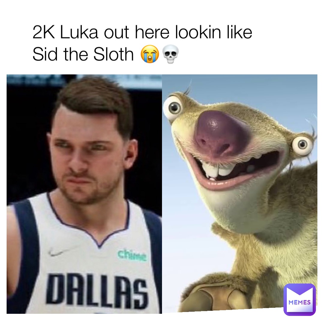2K Luka out here lookin like Sid the Sloth 😭💀