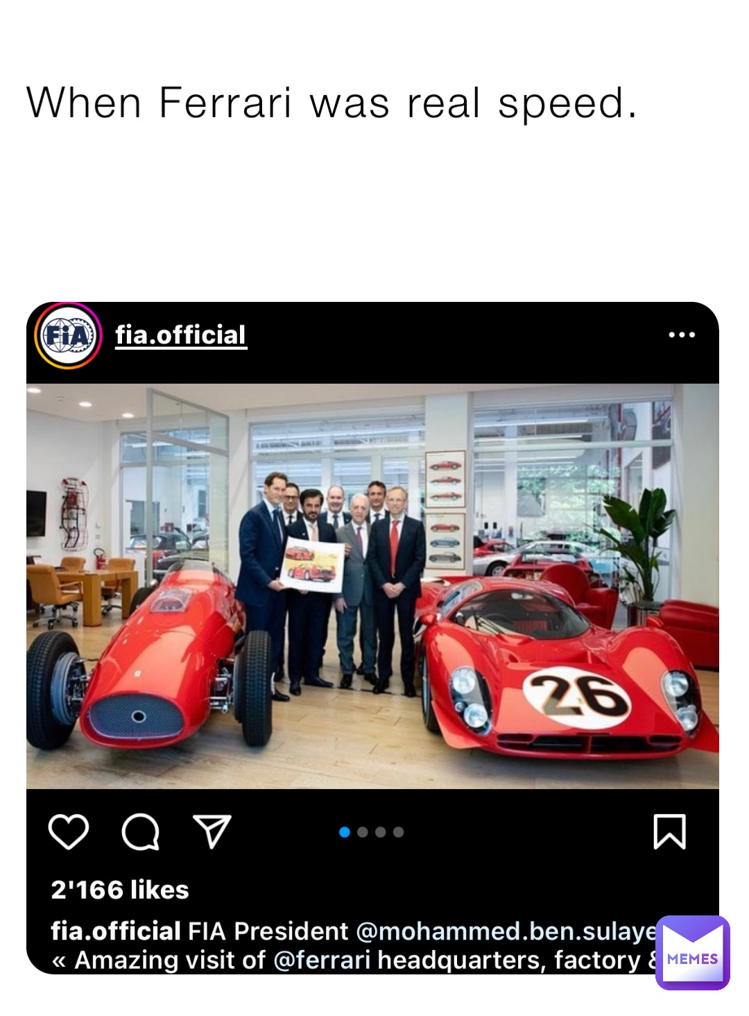 When Ferrari was real speed.