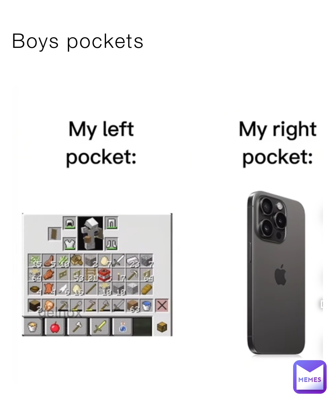 Boys pockets