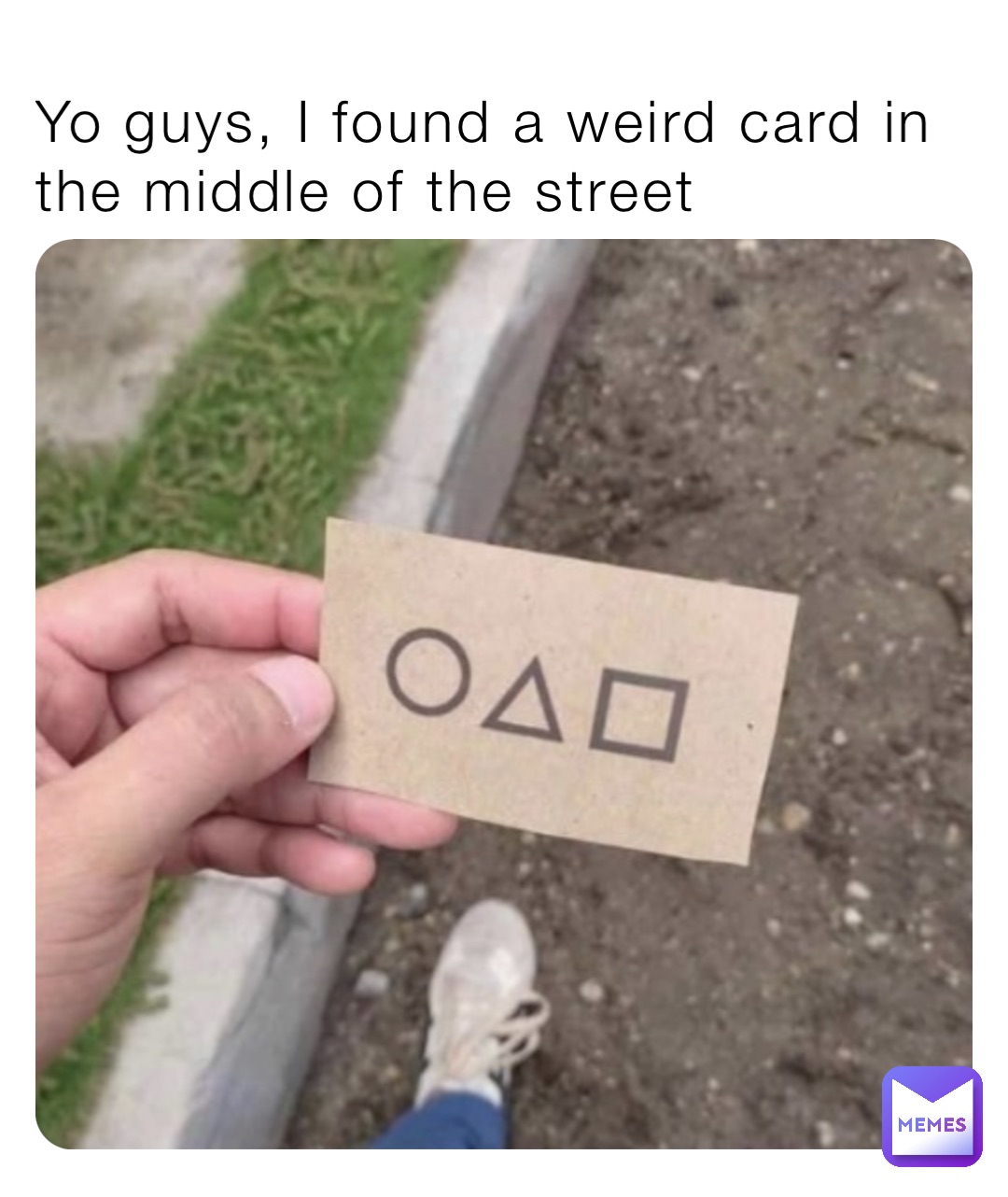 Yo guys, I found a weird card in the middle of the street