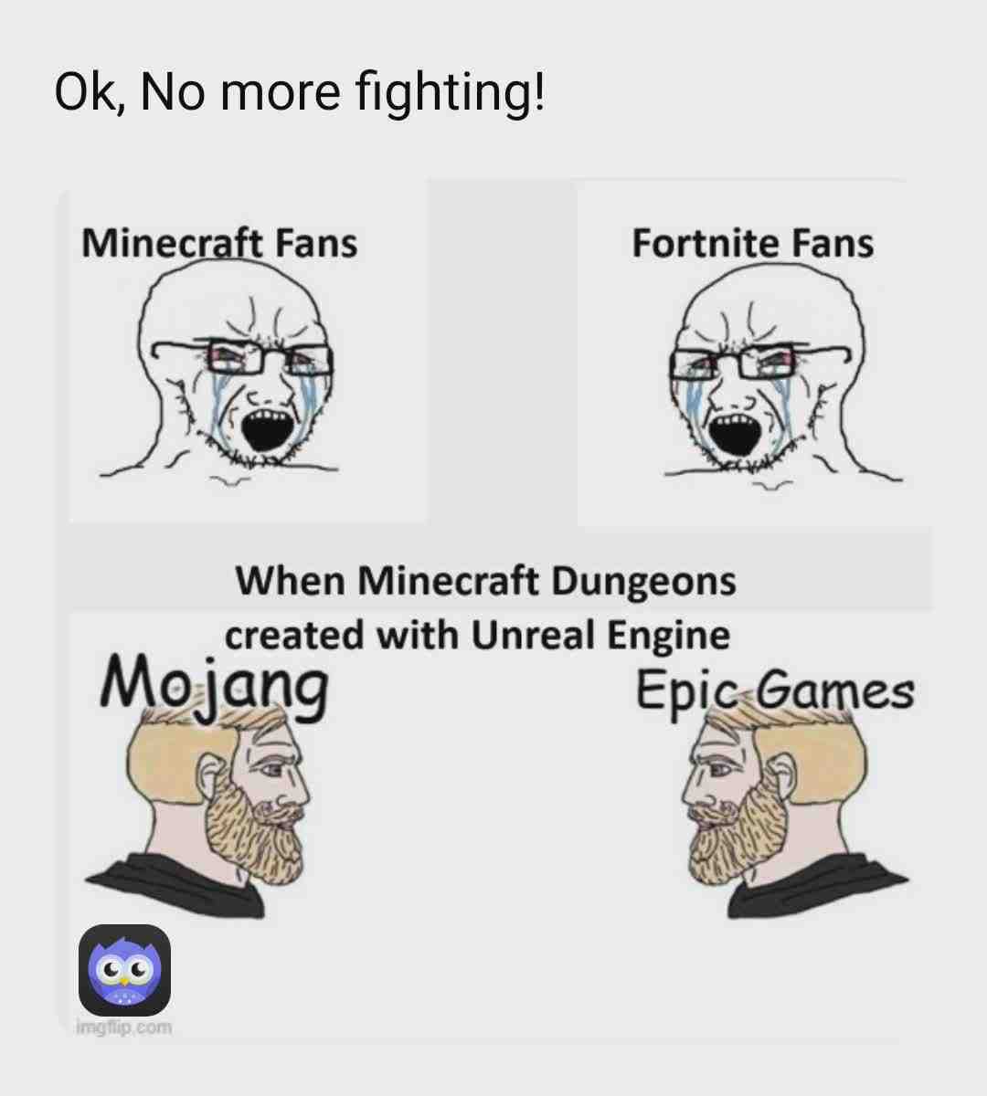 I just realized that #mojang #epicgames #fortnite #minecraft