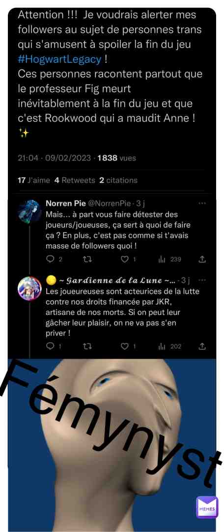 Meme shared by @Hannessik