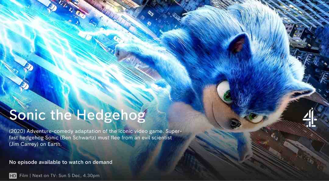 #jimcarrey  #sonicmovie Sonic The Hedgehog is on Channel 4 this Sunday! Idk why they used the old design
