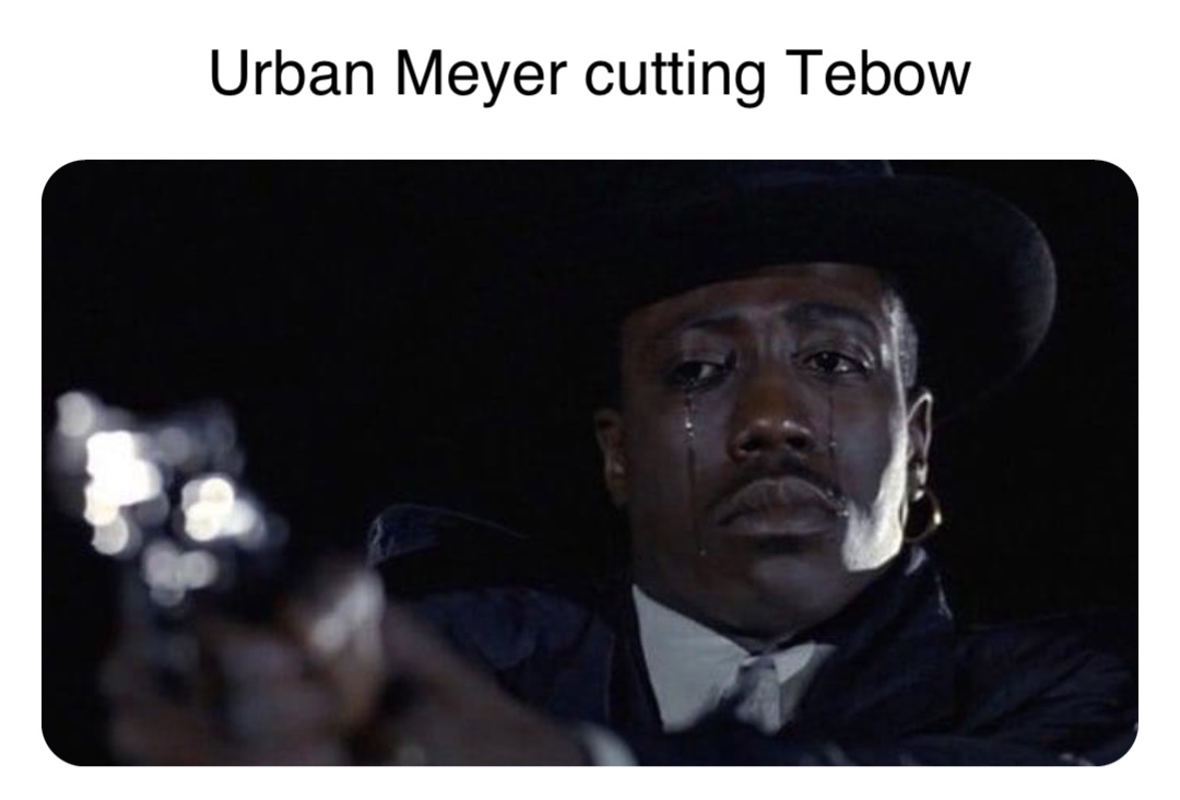 Urban Meyer cutting Tebow | @BlaccBoDuke82 | Memes