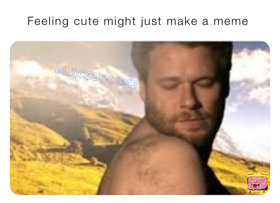 Feeling cute might just make a meme