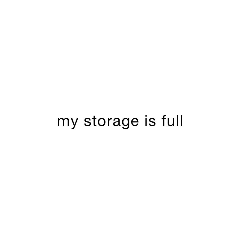 my storage is full