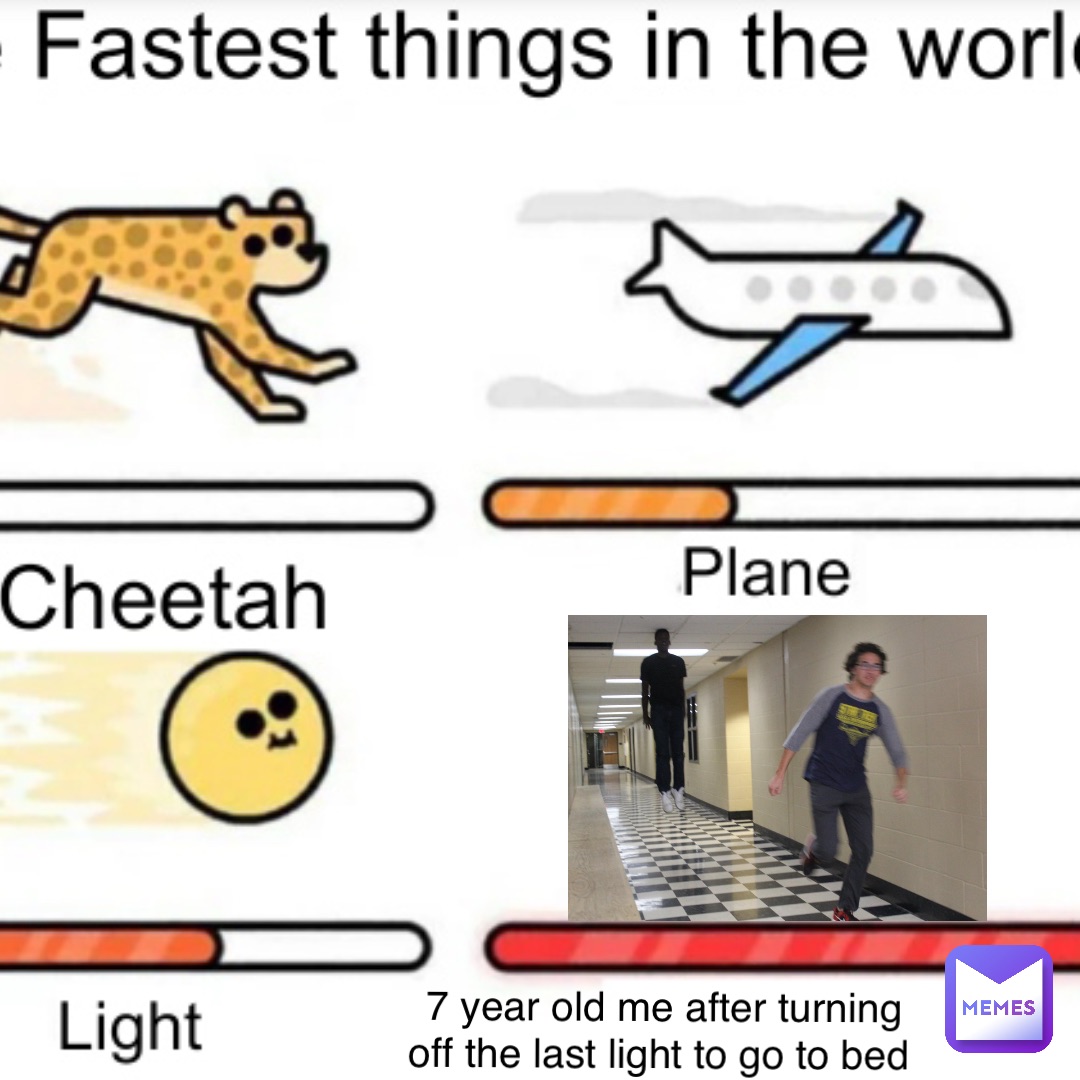 7 year old me after turning off the last light to go to bed