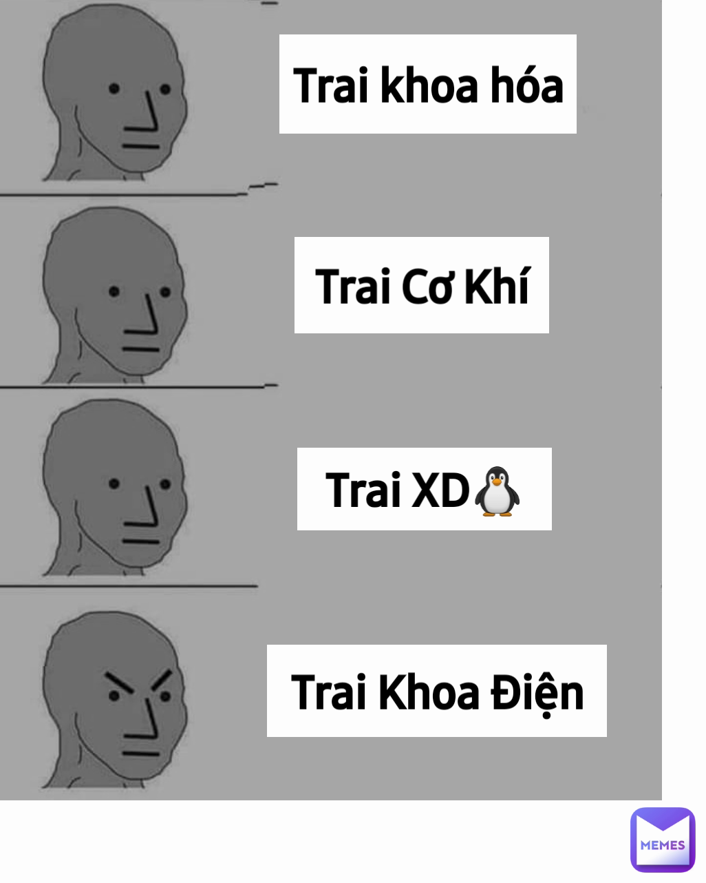 Trai Khoa Điện Trai Cơ Khí Trai khoa hóa Trai XD🐧 | @SinhVienQSBK20 | Memes