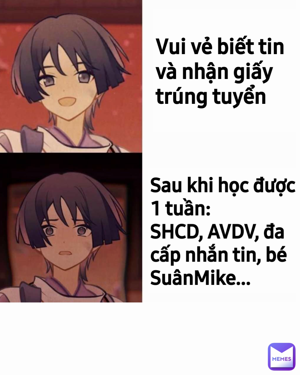 Vui vẻ biết tin và nhận giấy trúng tuyển Sau khi học được 1 tuần:
SHCD, AVDV, đa cấp nhắn tin, bé SuânMike...