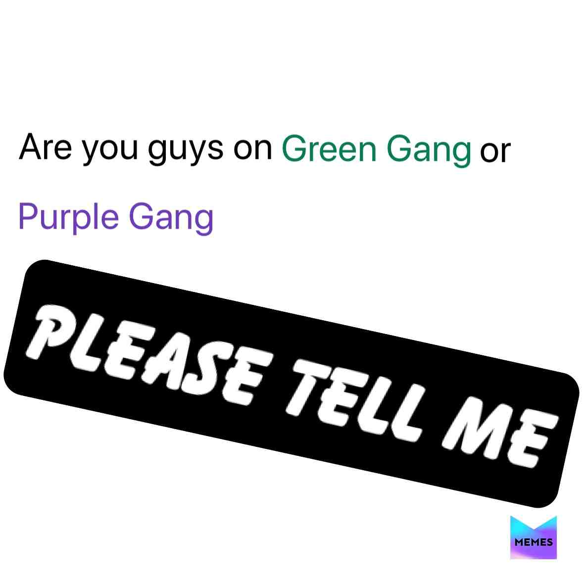 Green or Purple
