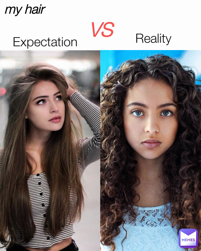 Reality Expectation VS my hair | @anshita_bts_army_ | Memes