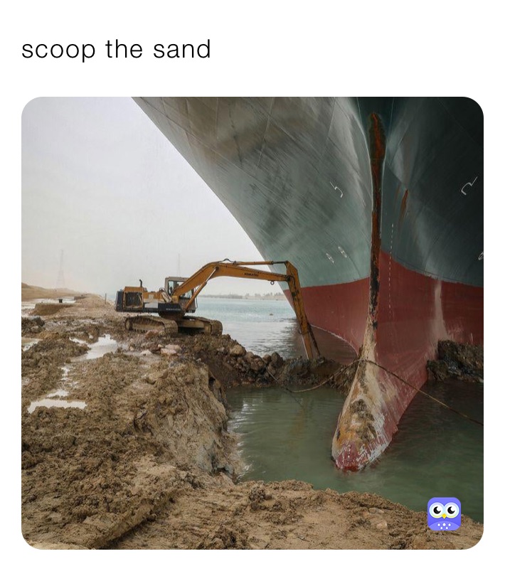 scoop the sand
