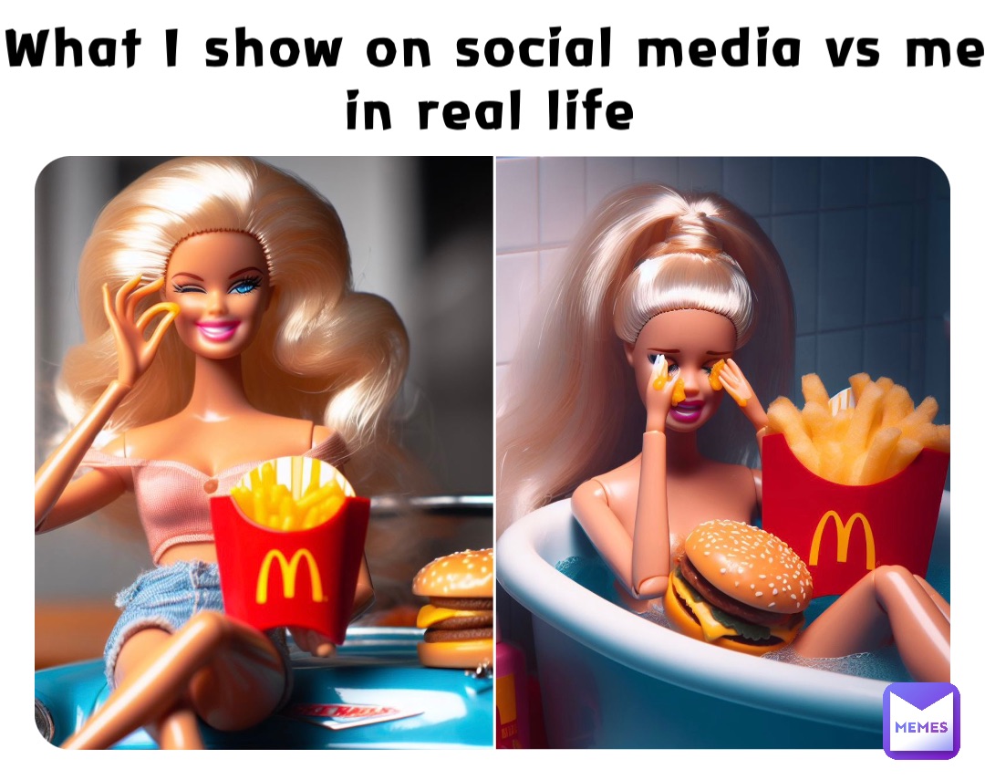 What I show on social media vs me in real life