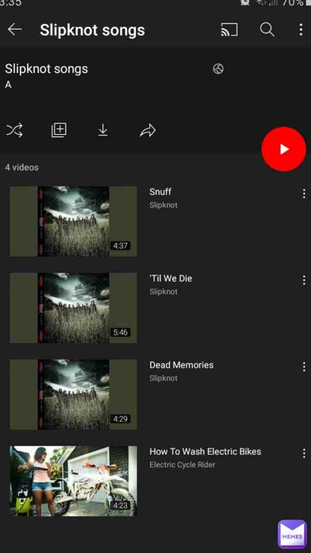 Ah yes, best playlist ever.