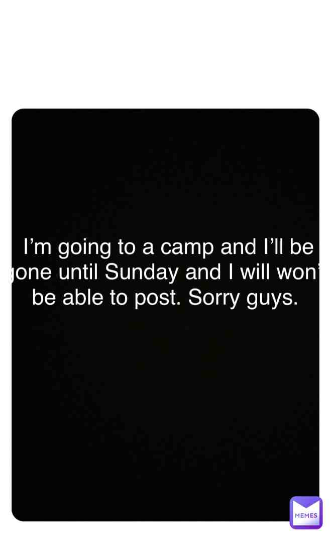 Sorry guys