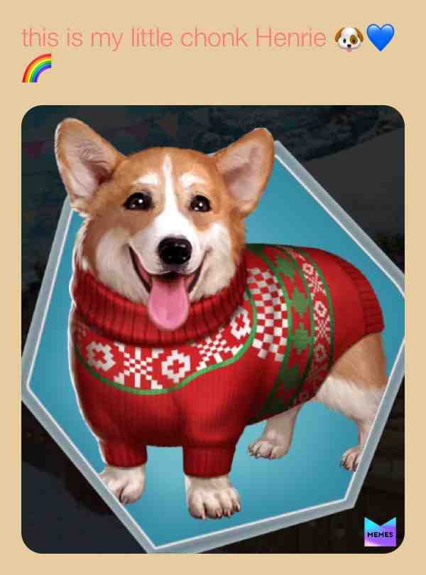 🐶💙🌈  #goodboy  #corgi  #corgidad  #vr