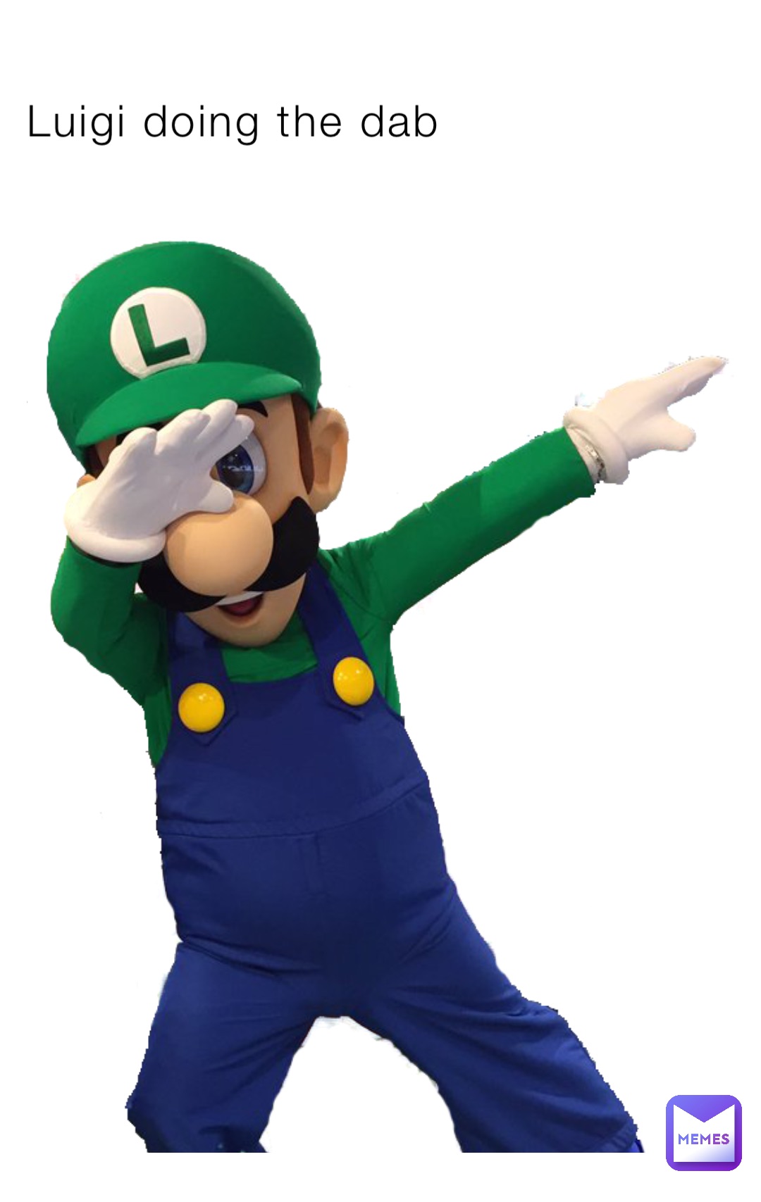 Luigi doing the dab