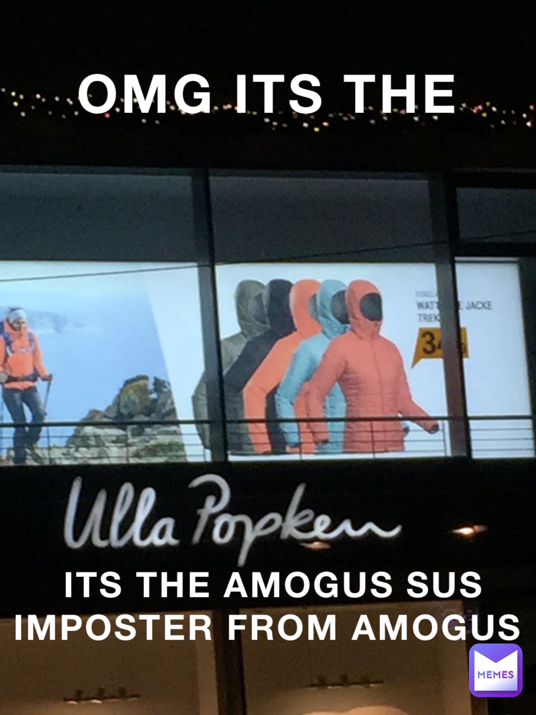 OMG ITS THE ITS THE AMOGUS SUS IMPOSTER FROM AMOGUS