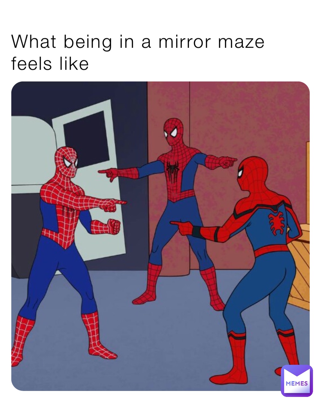 What being in a mirror maze feels like