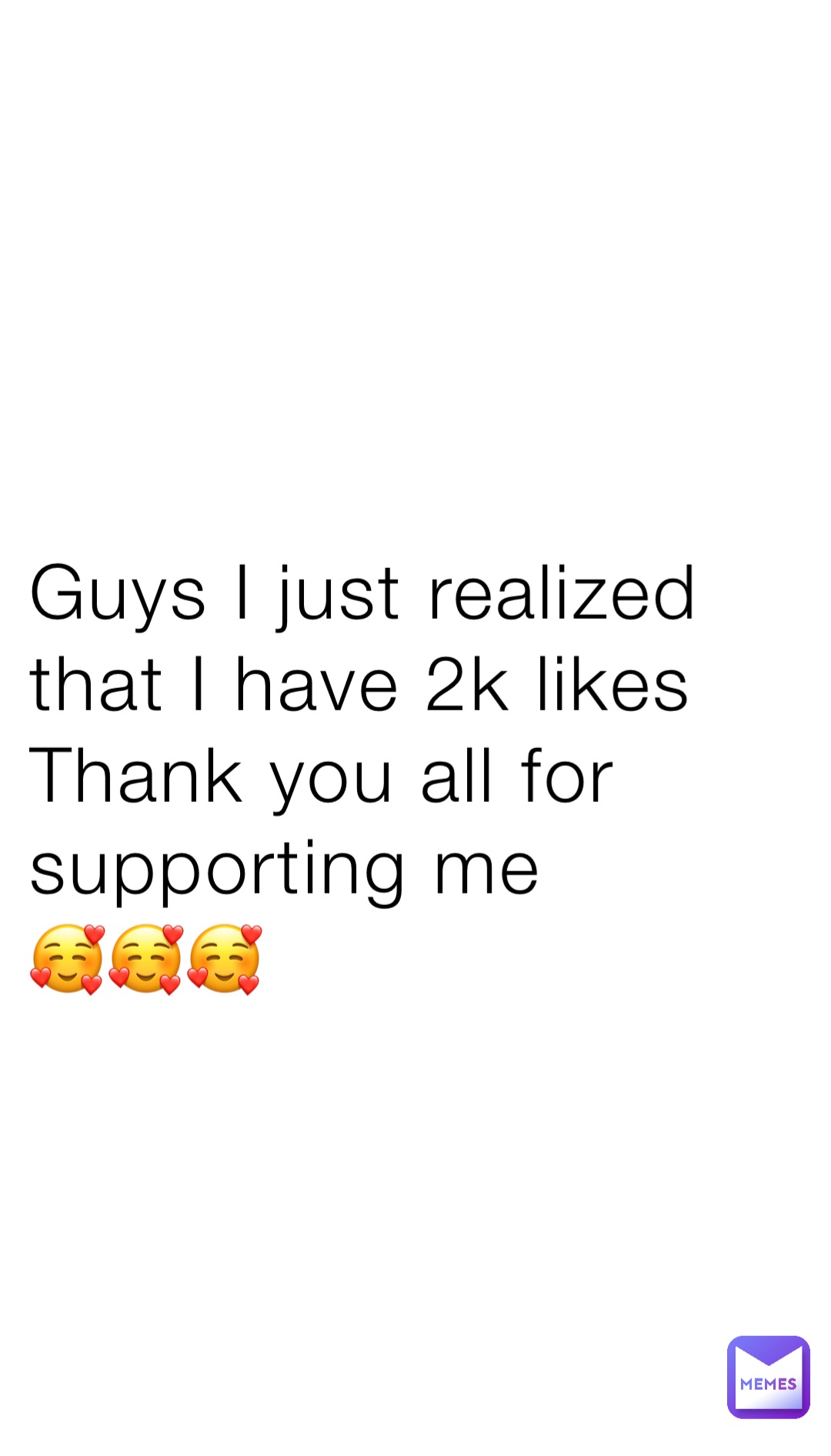 Guys I just realized that I have 2k likes 
Thank you all for supporting me 
🥰🥰🥰