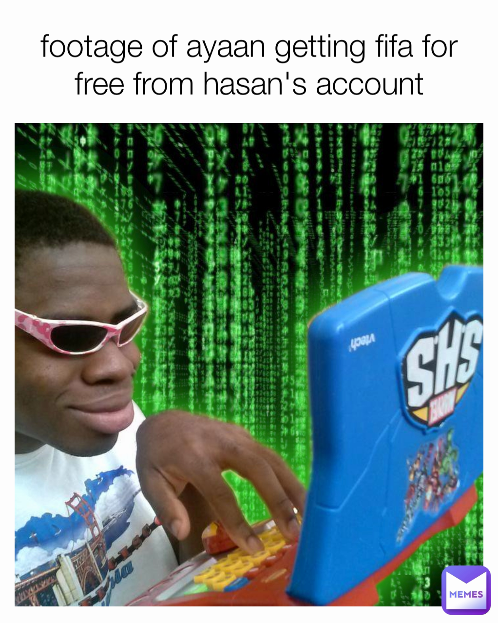 footage of ayaan getting fifa for free from hasan's account