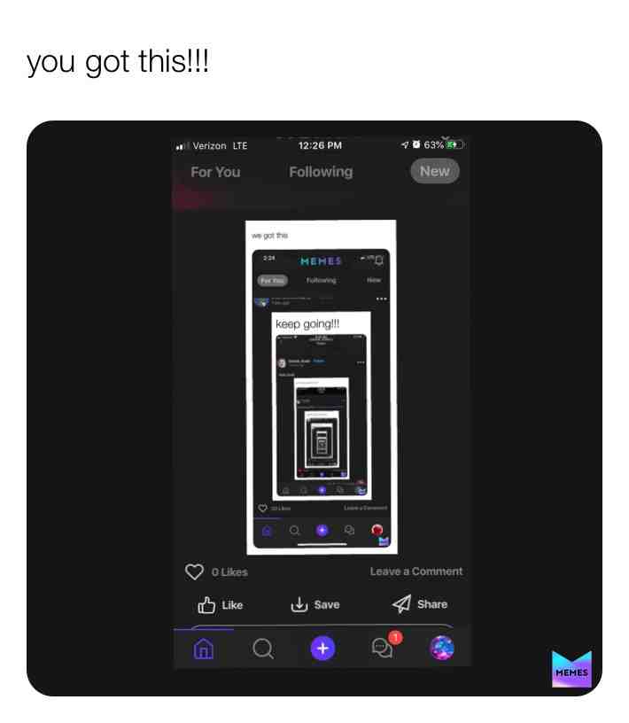 Keep going