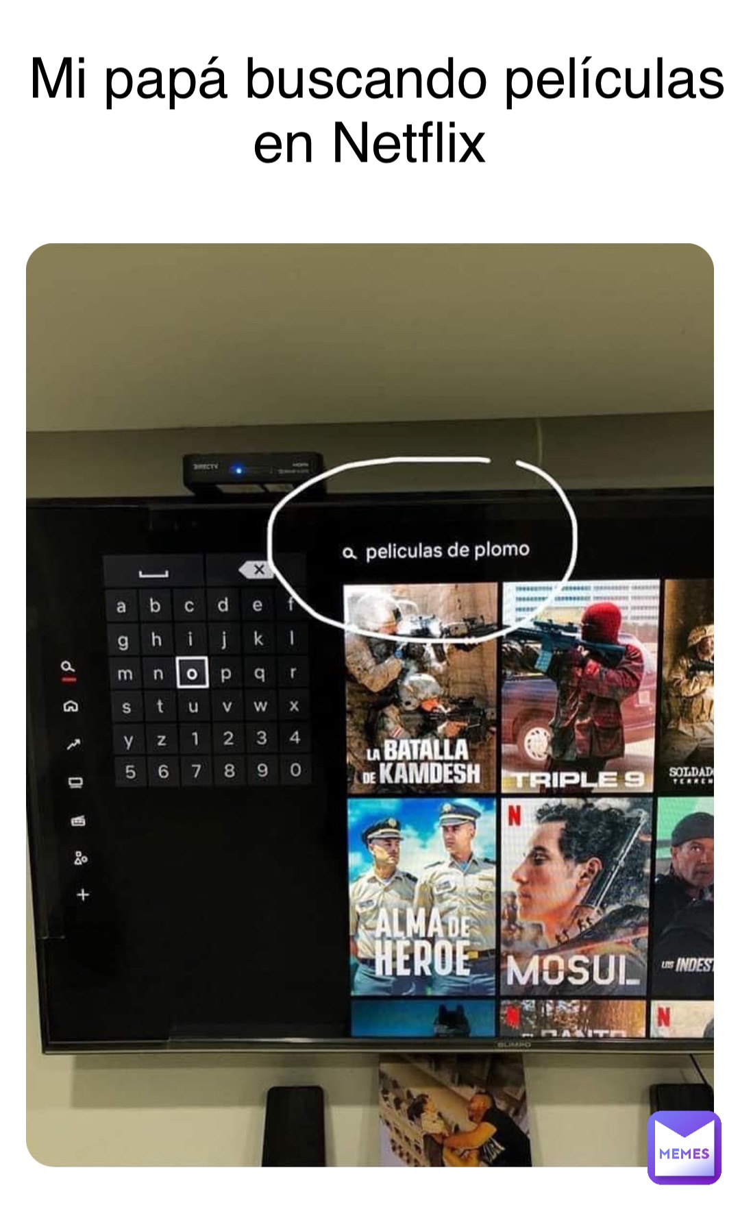 Double tap to edit Mi papá buscando películas en Netflix