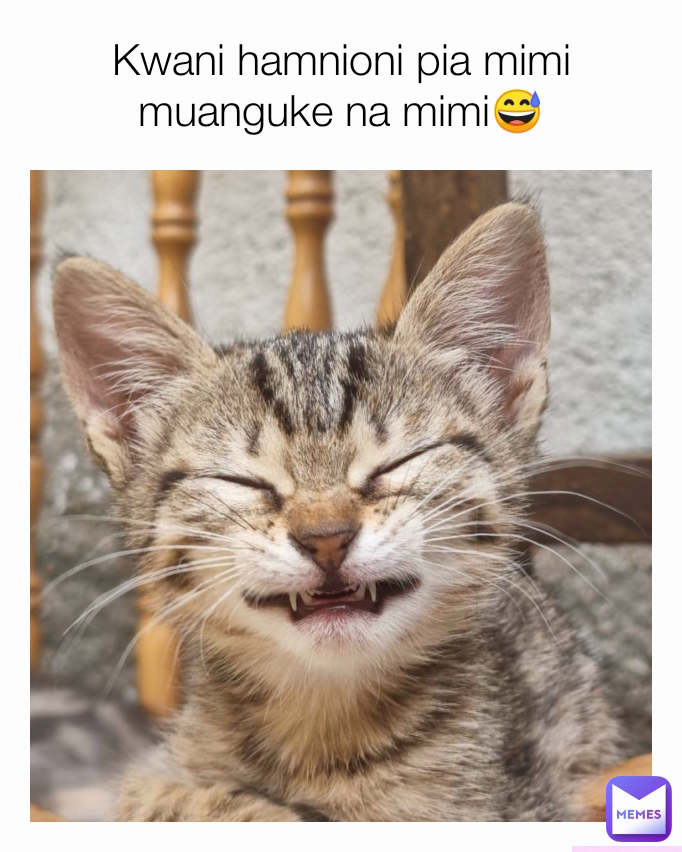 Kwani hamnioni pia mimi muanguke na mimi😅