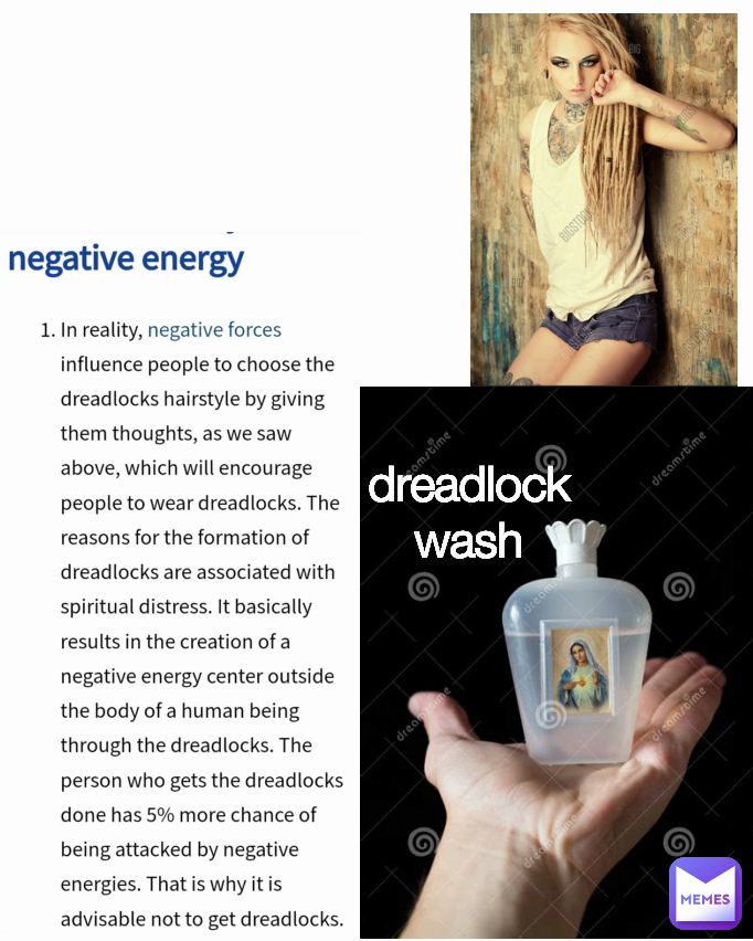 dreadlock wash Type Text