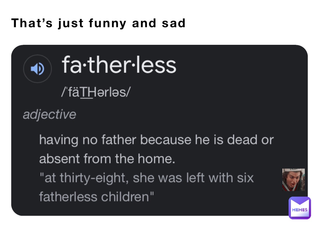 That’s just funny and sad
