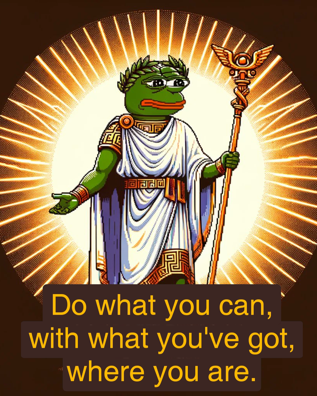 Do what you can, with what you've got, where you are.