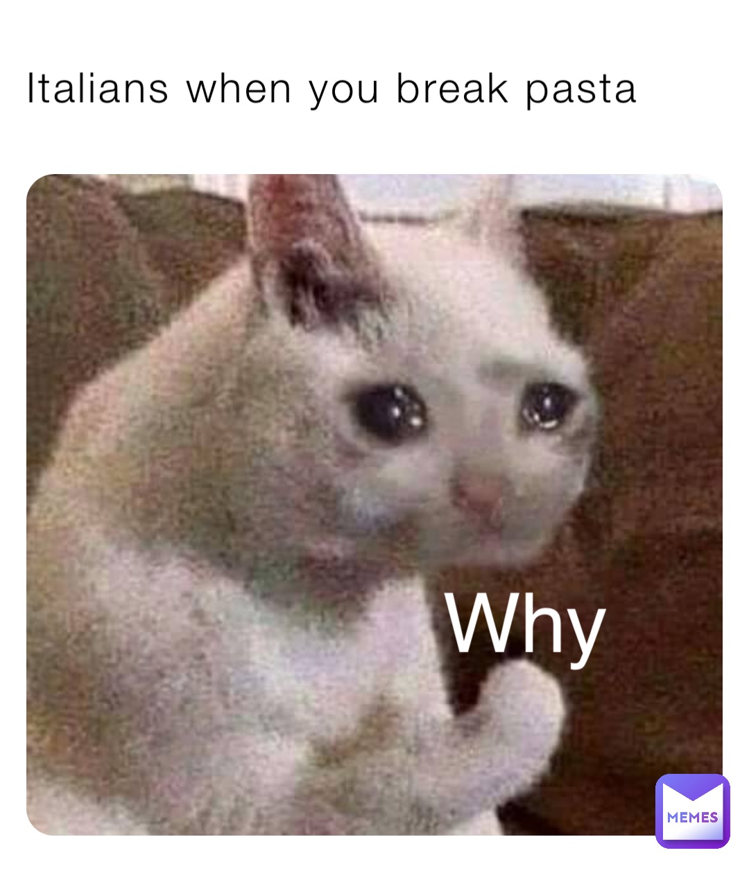 Italians when you break pasta Why