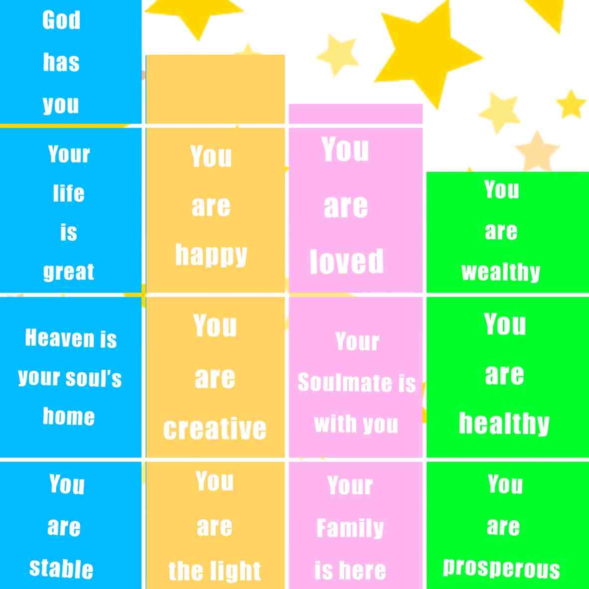 #positivevibes  \u200bPositivity
Replace for you\u2019s with "I am\u2019s" and the your\u2019s with "mine\u2019s"\u2026 Speak life!