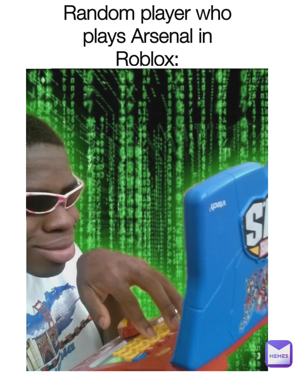Random player who plays Arsenal in Roblox:
