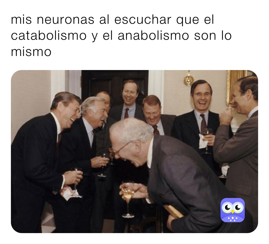 mis neuronas al escuchar que el catabolismo y el anabolismo son lo mismo