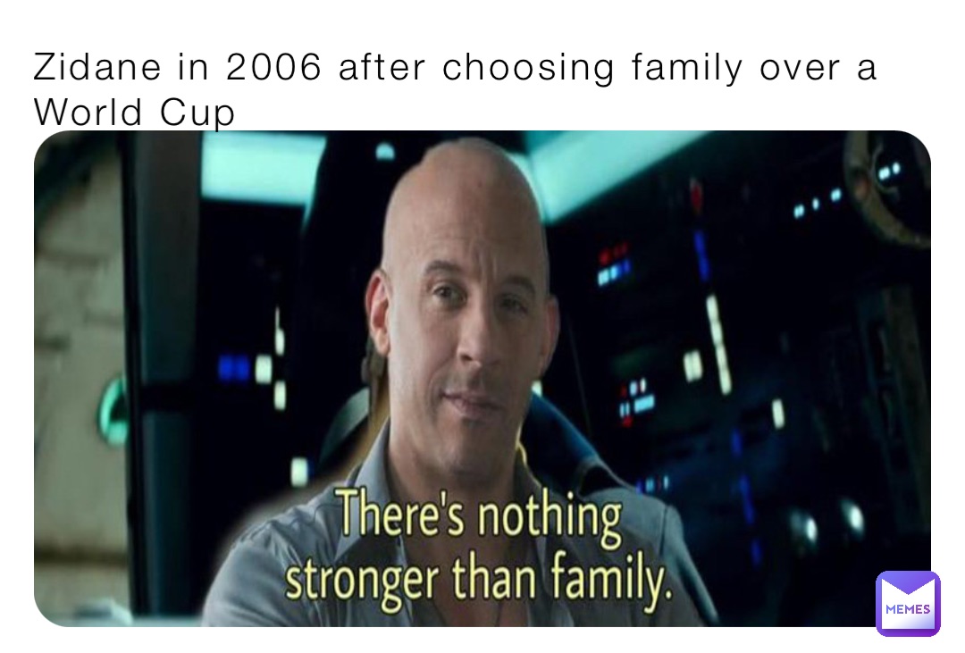 Zidane in 2006 after choosing family over a World Cup