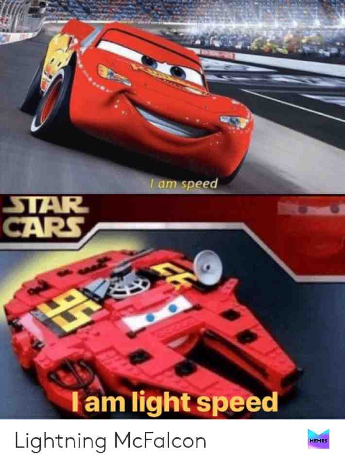 #Starwars #Lightningmcqueen