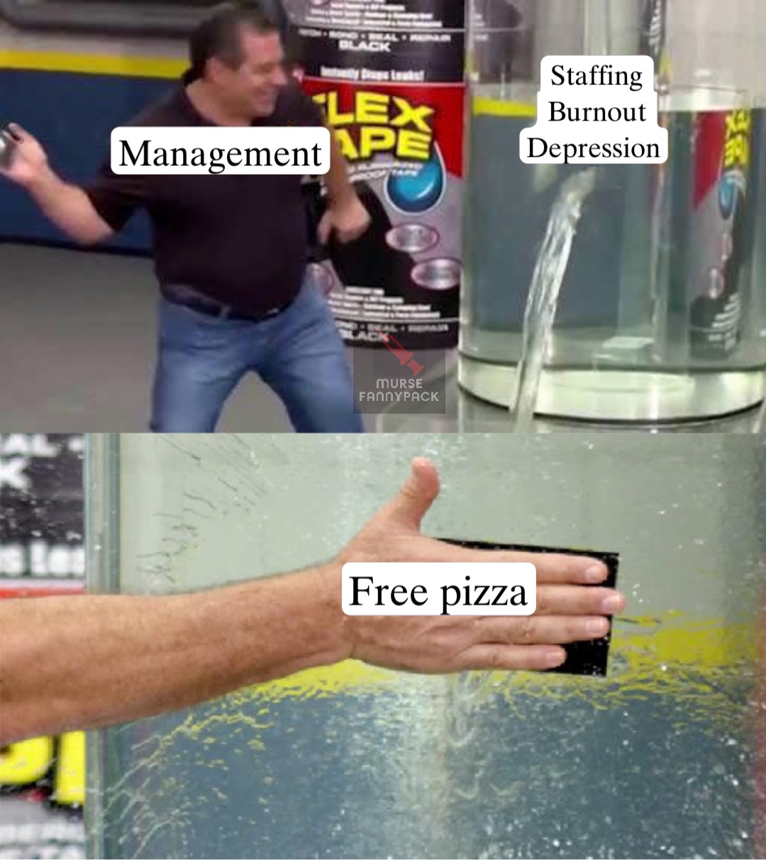 Management Staffing 
Burnout 
Depression Free pizza