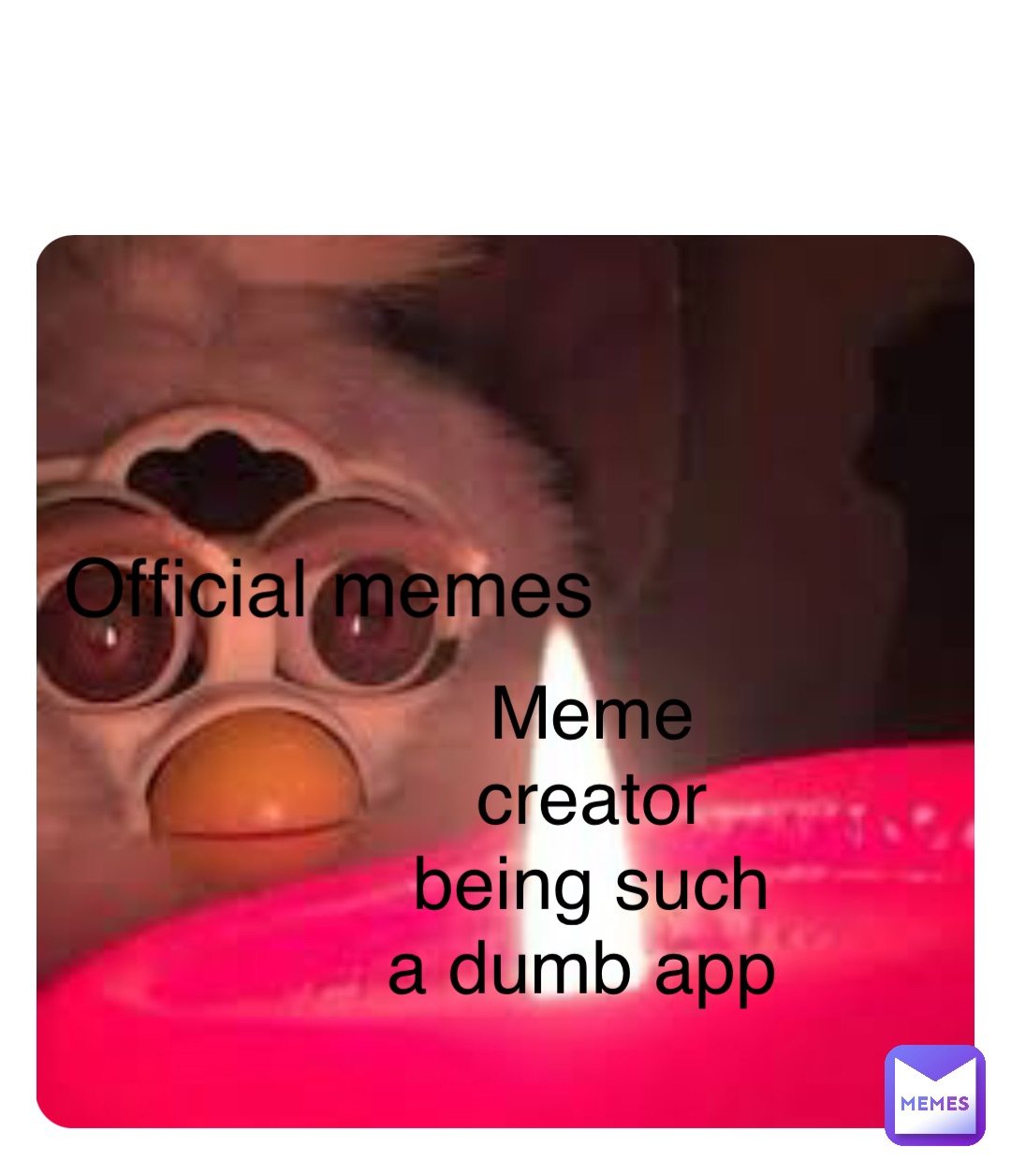 Double tap to edit Meme creator being such a dumb app Official memes