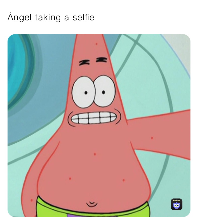 Ángel taking a selfie 