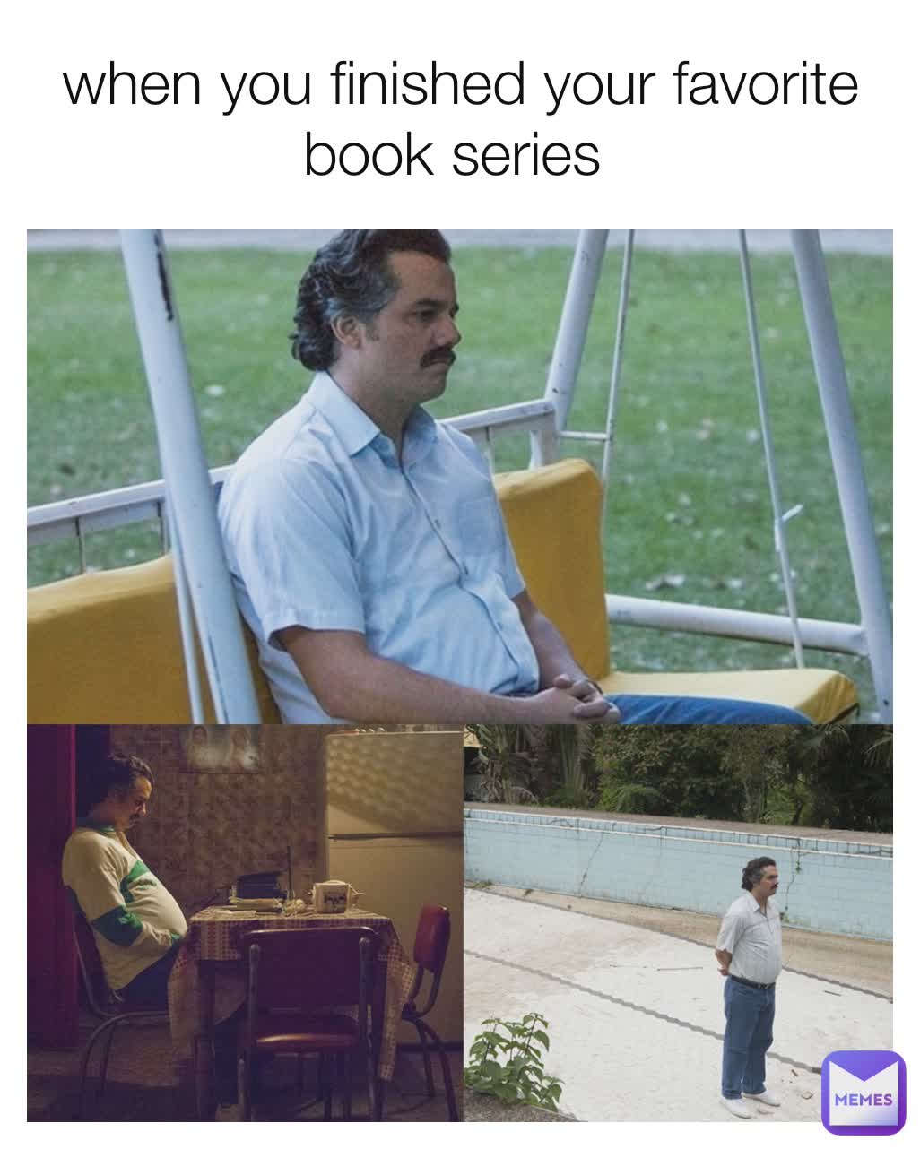 when you finished your favorite book series 