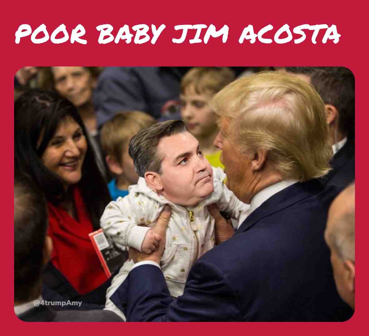 Poor Baby Jim Acosta #cnn #memes #trump
