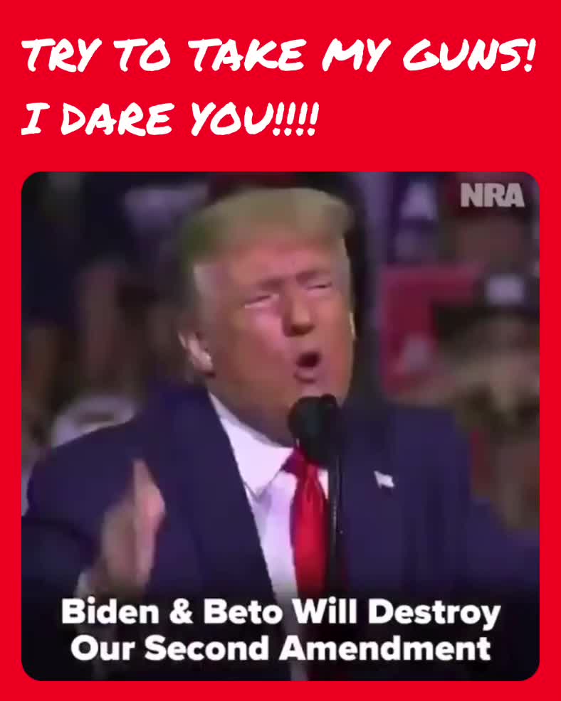Try Taking My Guns!  #memes  #trump  #guns