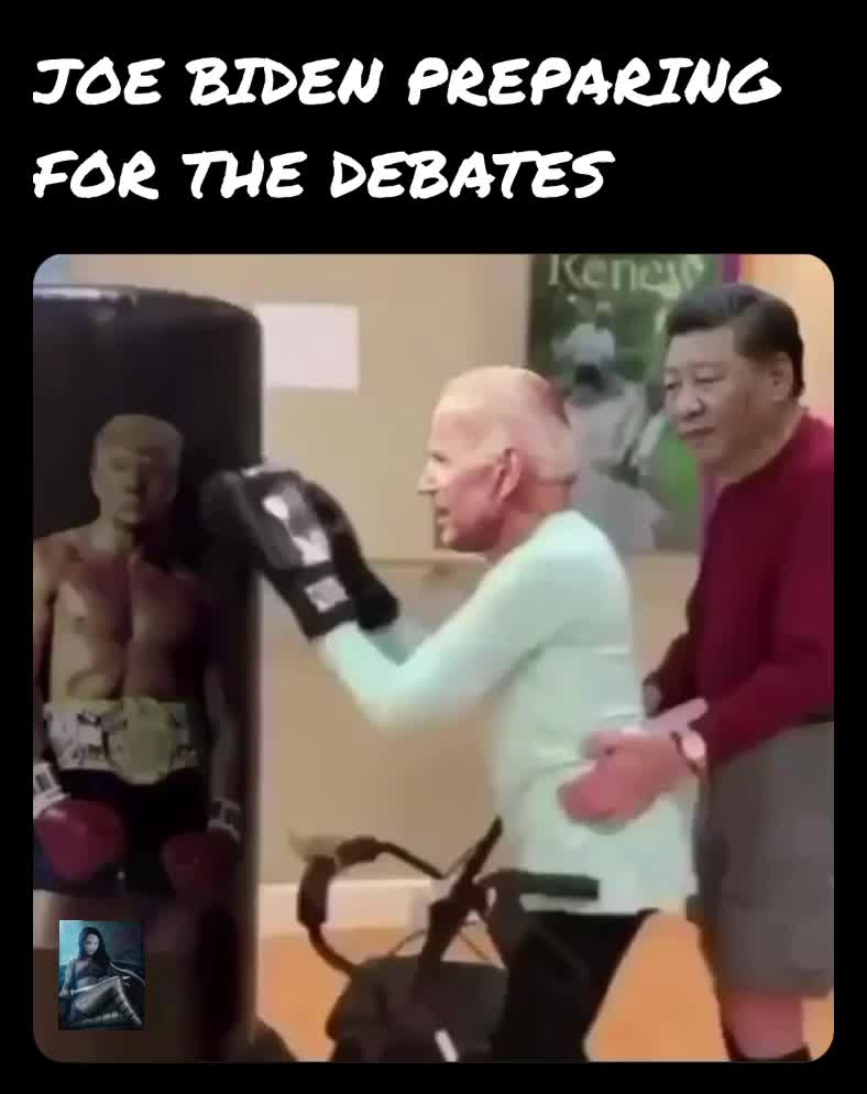 Joe Biden Preparing For The Debates  #memes  #joe